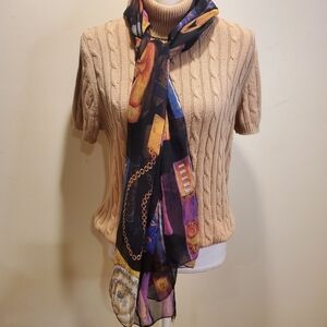 Women's wrap scarf  20" x 70"